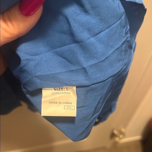🆕Blue Eyelet Women's Dress. L NWT!!💥💥 - Picture 8 of 8